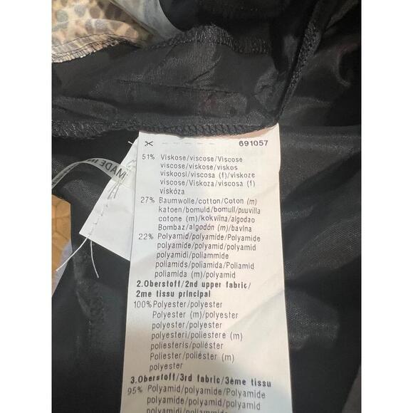 Basler Black And White Lace Front Panel Knee Length Sleeveless Sheath Dress 40 - Picture 7 of 10